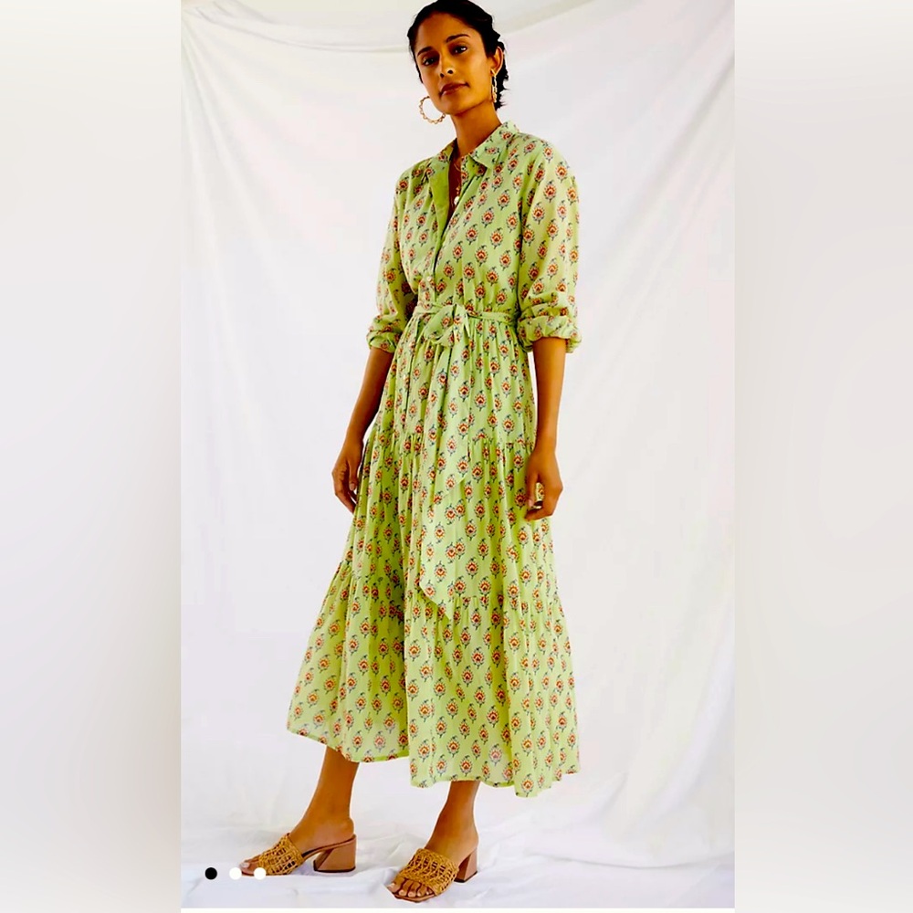 Roller Rabbit Green Long Sleeve Dress